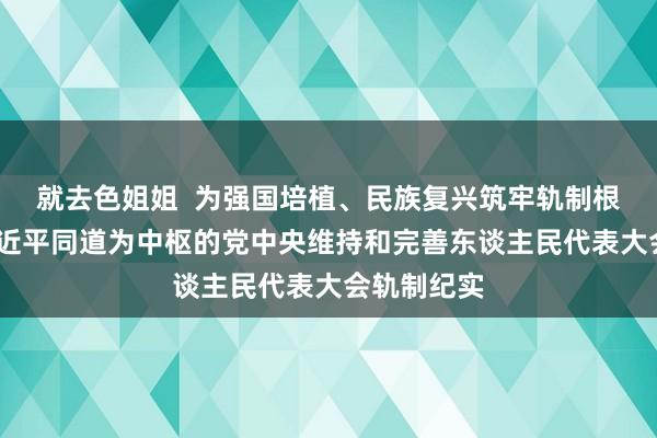 就去色姐姐  为强国培植、民族复兴筑牢轨制根基——以习近平同道为中枢的党中央维持和完善东谈主民代表大会轨制纪实