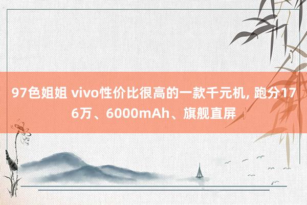 97色姐姐 vivo性价比很高的一款千元机， 跑分176万、6000mAh、旗舰直屏