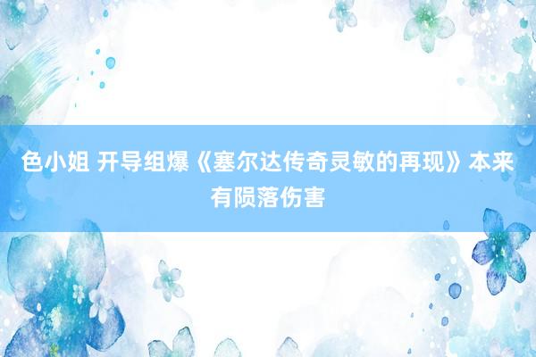 色小姐 开导组爆《塞尔达传奇灵敏的再现》本来有陨落伤害